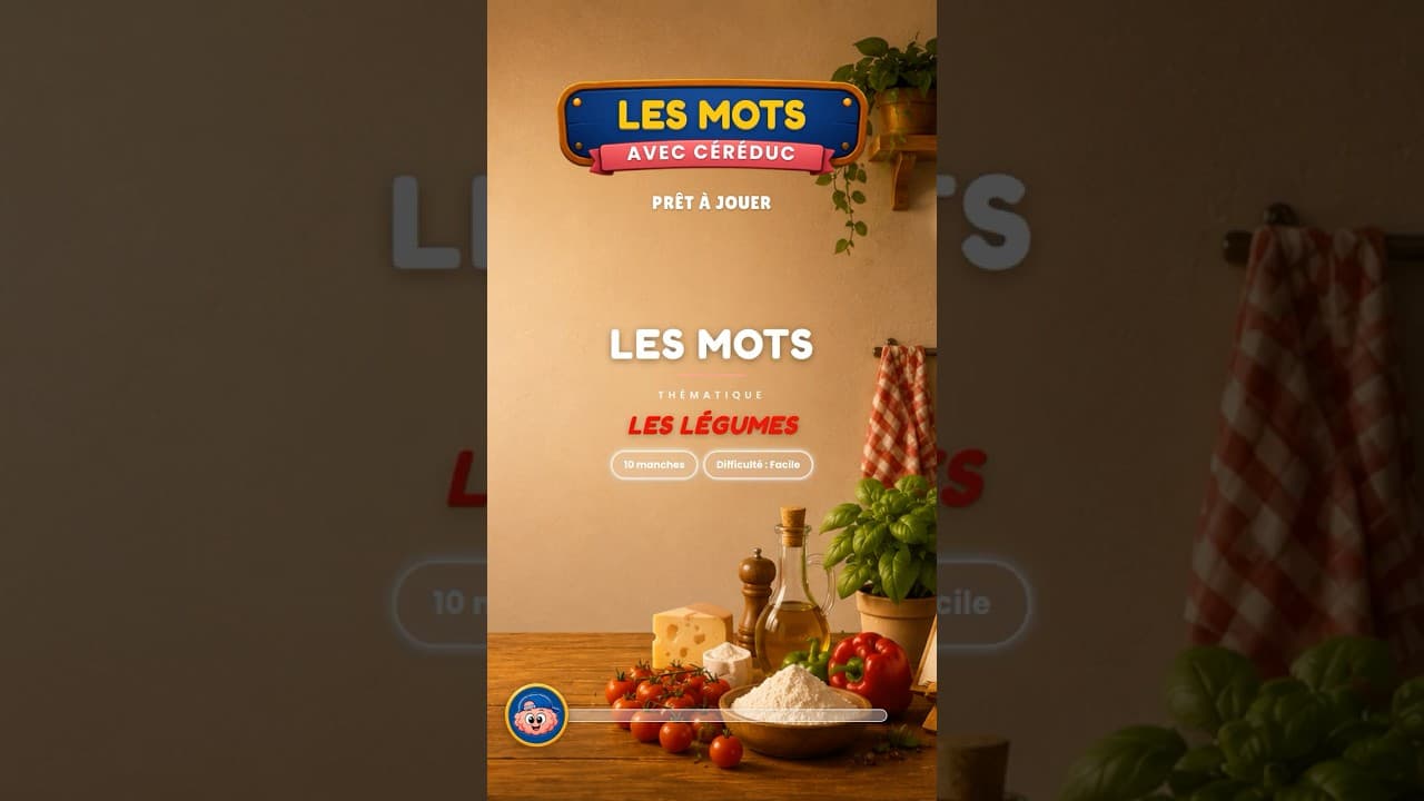 Culture & découvertes — Trouve le mot : Les Légumes · 10 manches (facile) #enigmes
