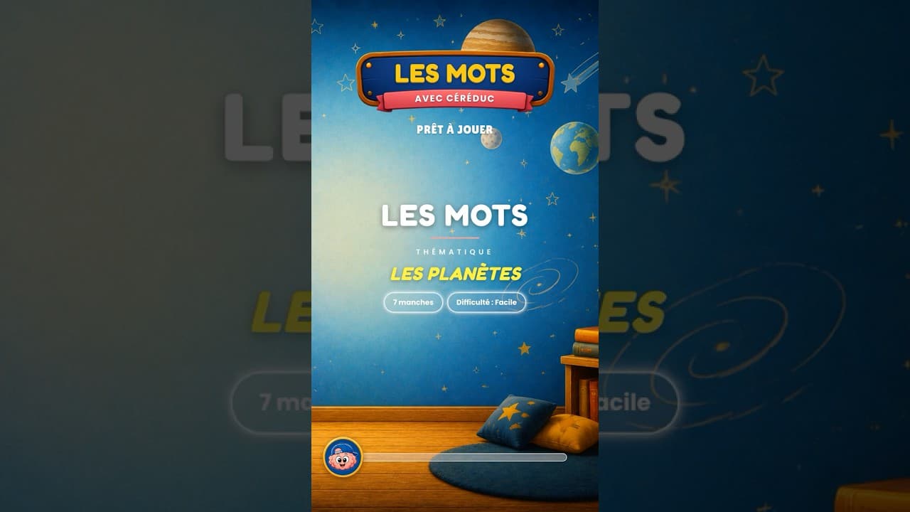 Culture & découvertes — Trouve le mot : Planètes · 7 manches (facile) #shorts