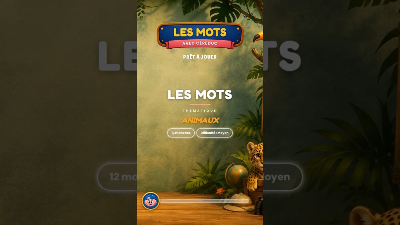 Culture & découvertes — Trouve le mot : Animaux · 12 manches (moyen) #shorts