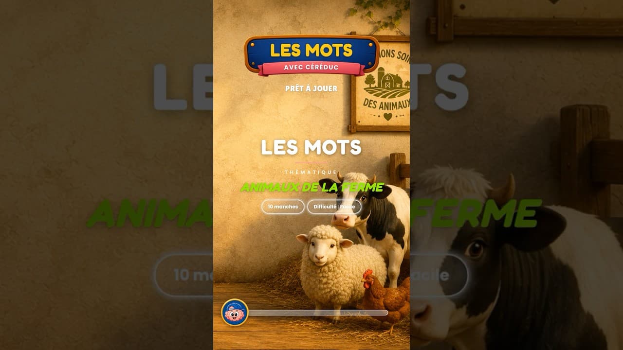 Culture & découvertes — Trouve le mot : Animaux de la ferme · 10 manches (facile) #shorts