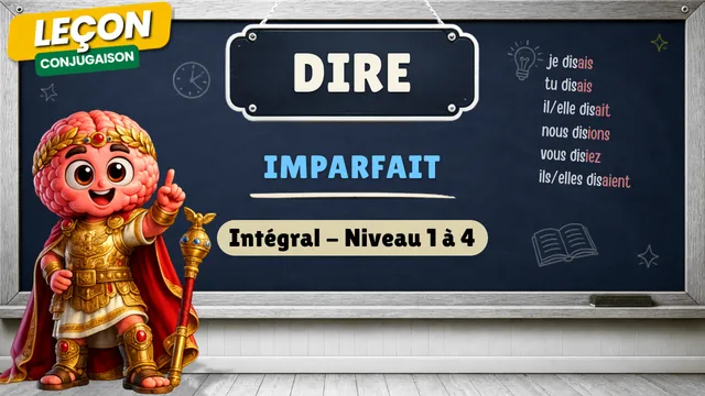 Conjugaison — Conjugaison | Dire - Imparfait | L'Intégral (niveaux 1 à 4) | Verbe du 3ème Groupe