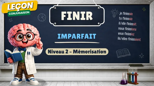 Conjugaison — Conjugaison | Finir - Imparfait | Niveau 2 - Mémorisation | Verbe du 2ème Groupe