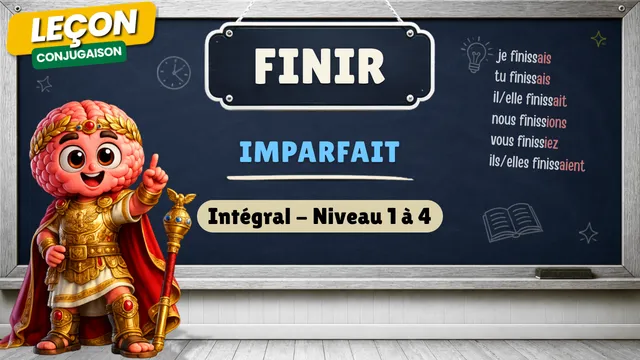 Conjugaison — Conjugaison | Finir - Imparfait | L'Intégral (niveaux 1 à 4) | Verbe du 3ème Groupe