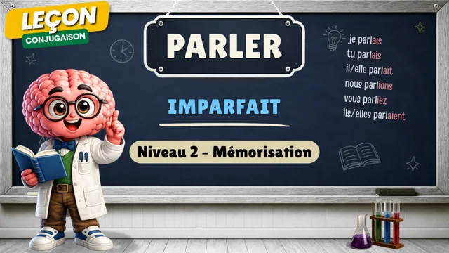 Conjugaison — Conjugaison | Parler - Imparfait | Niveau 2 - Mémorisation | Verbe du 1er Groupe
