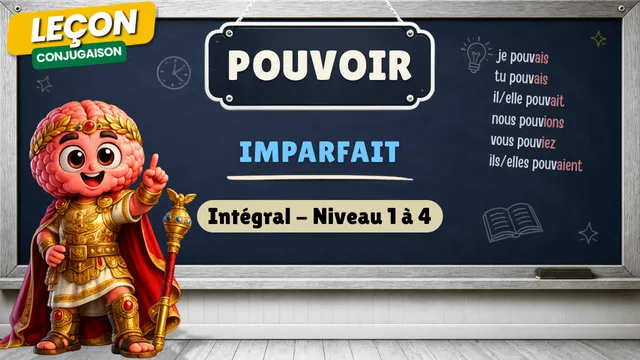 Conjugaison — Conjugaison | Pouvoir - Imparfait | L'Intégral (niveaux 1 à 4) | Verbe du 3ème Groupe
